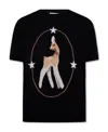 Burberry Deer-intarsia Wool-cashmere Top In Black