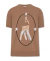 Burberry Deer-motif Knitted Top In Brown