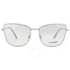 Burberry Demo Cat Eye Ladies Eyeglasses 0be1367 1338 53 In Red