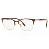 Burberry Demo Cat Eye Ladies Eyeglasses Be1362 1312 54