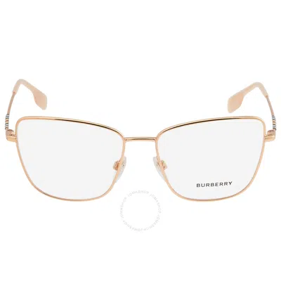 Burberry Demo Cat Eye Ladies Eyeglasses Be1367 1337 53 In Gold
