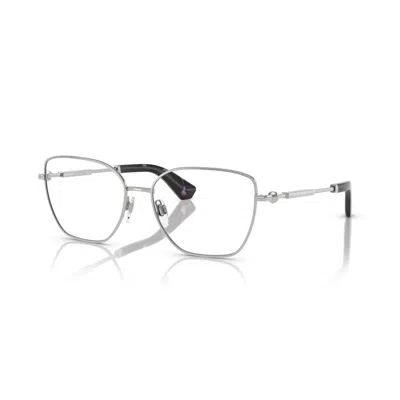 Burberry Demo Cat Eye Ladies Eyeglasses Be1391 1005 56 In Metallic