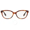Burberry Demo Cat Eye Ladies Eyeglasses Be2357 3985 54