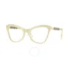 Burberry Demo Cat Eye Ladies Eyeglasses Be2373u 4066 54
