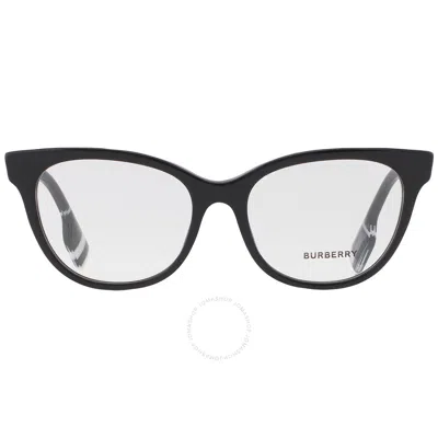 Burberry Demo Cat Eye Ladies Eyeglasses Be2375 3001 53 In Black