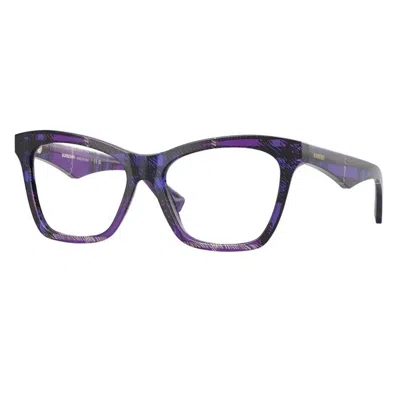 Burberry Demo Cat Eye Ladies Eyeglasses Be2416 4113 54 In Purple
