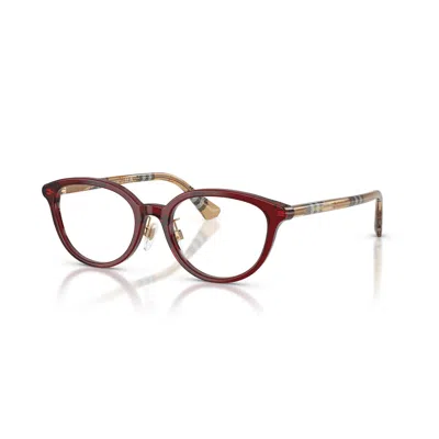 Burberry Demo Cat Eye Ladies Eyeglasses Be2435d 4176 50 In Burgundy