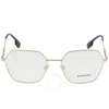 Burberry Demo Irregular Ladies Eyeglasses Be1361 1109 54 In Red