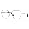 Burberry Demo Irregular Ladies Eyeglasses Be1381 1005 56