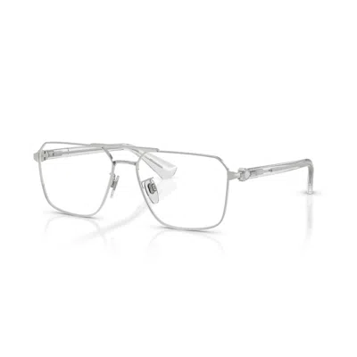 Burberry Demo Navigator Men's Eyeglasses Be1395d 1005 56 In Silver