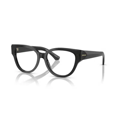 Burberry Demo Oval Ladies Eyeglasses Be2421 4112 53 In Black
