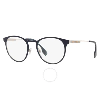 Burberry Demo Oval Men's Eyeglasses Be1360 1005 51 In Black