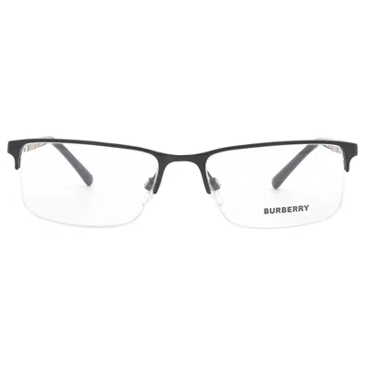Burberry Open Box -  Demo Rectangular Men's Eyeglasses Be1282 1001 55 In Black
