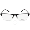 Burberry Brunel Demo Rectangular Men's Eyeglasses Be1344 1333 55 In Blue