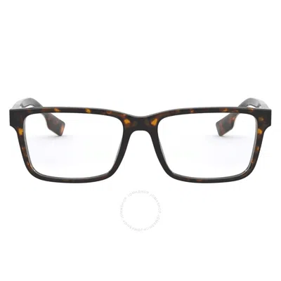 Burberry Demo Rectangular Men's Eyeglasses Be2320 3864 55 In Red