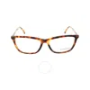 Burberry Demo Square Ladies Eyeglasses Be2326 3890 54 In Red