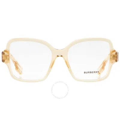 Burberry Demo Square Ladies Eyeglasses Be2374 4063 52 In Red