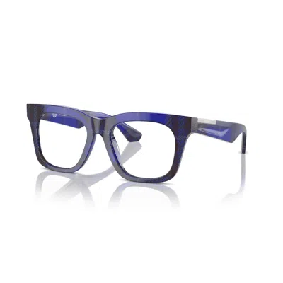 Burberry Demo Square Ladies Eyeglasses Be2407 4114 51 In Blue