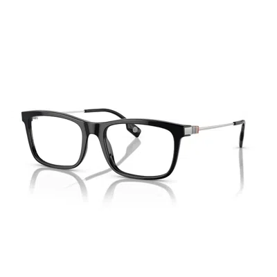 Burberry Demo Square Men's Eyeglasses Be2384 3001 55 In Black