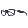Burberry Rectangular Acetate Eyeglasses For Men In Blue