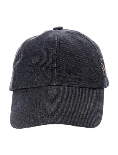 Pre-owned Burberry Denim Baseball Cap In Blue