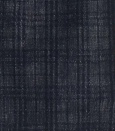 Burberry Denim Check Shirt In Blue