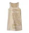 Burberry Ekd Cotton Mini Dress In White