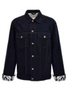 Burberry Denim Jacket With Chest Pockets And Contrast Stitching