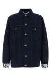 Burberry Denim Jacket With Chest Pockets And Contrast Stitching