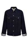 Burberry Denim Jacket With Chest Pockets And Contrast Stitching