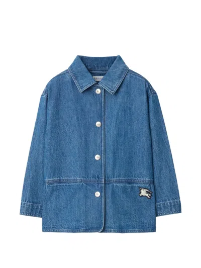 Burberry Kids' Denim Jacket In Blue