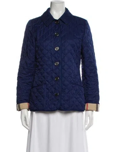 Pre-owned Burberry Denim Jacket In Blue