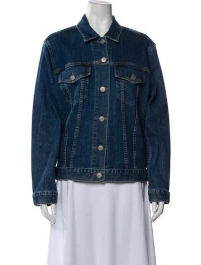 Pre-owned Burberry Denim Jacket In Blue
