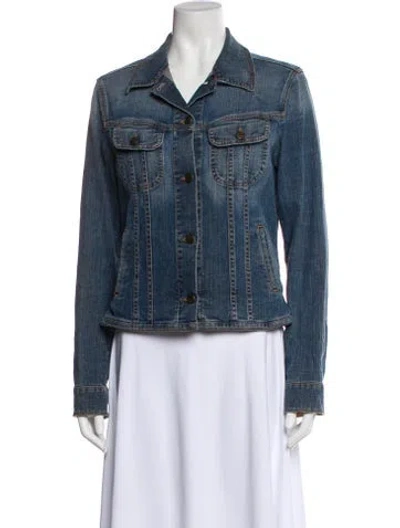 Pre-owned Burberry Denim Jacket In Blue
