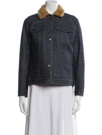 Pre-owned Burberry Denim Jacket In Blue