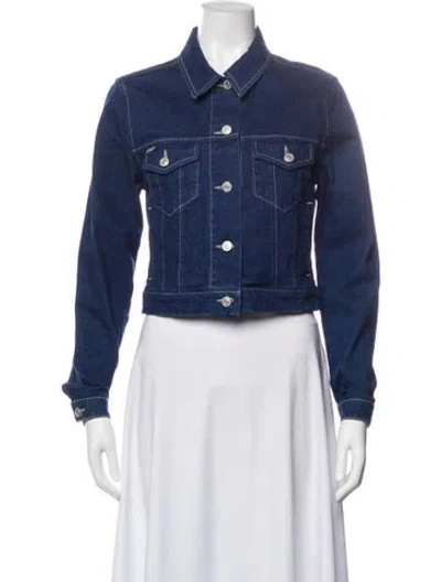 Pre-owned Burberry Denim Jacket In Blue
