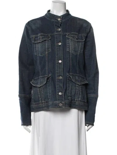 Pre-owned Burberry Denim Jacket In Blue