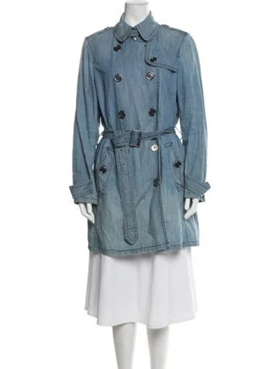 Pre-owned Burberry Denim Jacket In Blue