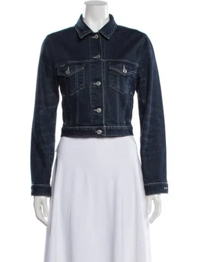 Pre-owned Burberry Denim Jacket In Blue