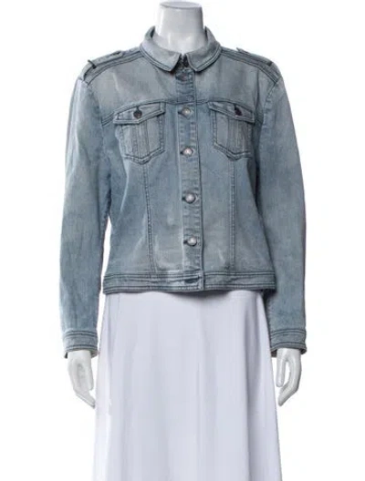 Pre-owned Burberry Denim Jacket In Blue