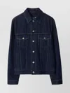 Burberry Indigo Blue Vintage-inspired Denim Jacket With Button Fastening In Blue