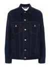 Burberry X Harrods Exclusive Japanese-denim Oversized Jacket In Dark Wash