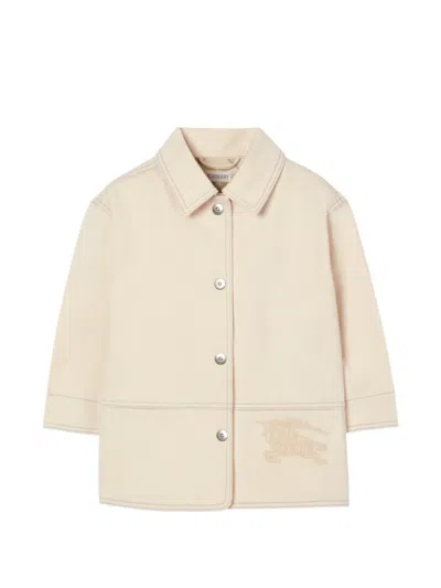 Burberry Kids' Denim Jacket In Neutral