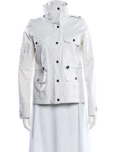 Pre-owned Burberry Denim Jacket In White