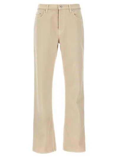 Burberry Denim Jeans In Beige