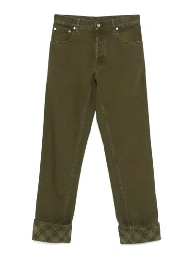 Burberry Denim Jeans In Green