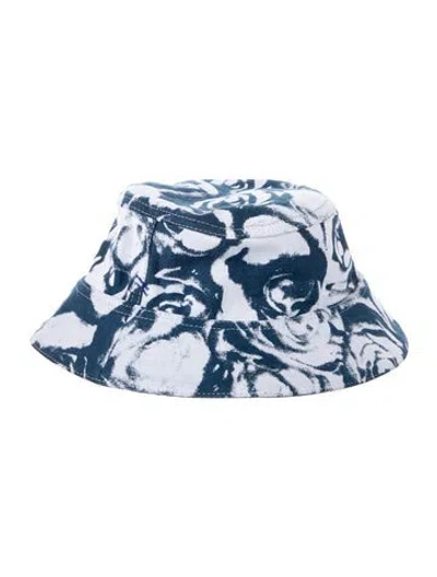 Pre-owned Burberry Denim Reversible Bucket Hat In Blue