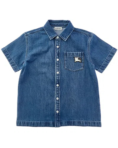 Burberry Denim Shirt In Blue
