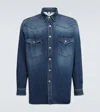 Burberry Light Blue Solid Shirt In Blue