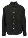 Burberry Button-up Cotton Jacket With Classic Collar